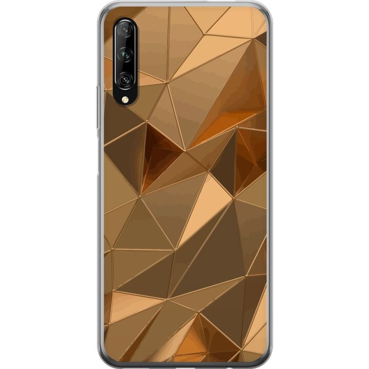 Mobiele hoes voor Huawei P smart Pro 2019 met 3D Goud ontwerp in de groep SMARTPHONE & TABLETS / Mobielbescherming / Huawei/Honor bij TP E-commerce Nordic AB (A53641)