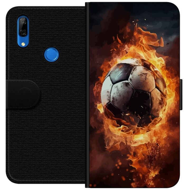 Portemonnee-hoesje voor Huawei P Smart Z met Voetbal ontwerp in de groep SMARTPHONE & TABLETS / Mobielbescherming / Huawei/Honor bij TP E-commerce Nordic AB (A53665)