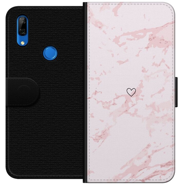 Portemonnee-hoesje voor Huawei P Smart Z met Roze Hart ontwerp in de groep SMARTPHONE & TABLETS / Mobielbescherming / Huawei/Honor bij TP E-commerce Nordic AB (A53667)