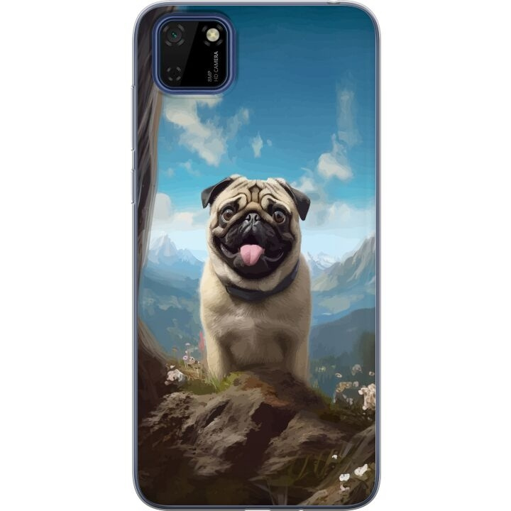 Mobiele hoes voor Huawei Y5p met Blije Hond ontwerp in de groep SMARTPHONE & TABLETS / Mobielbescherming / Huawei/Honor bij TP E-commerce Nordic AB (A53715)