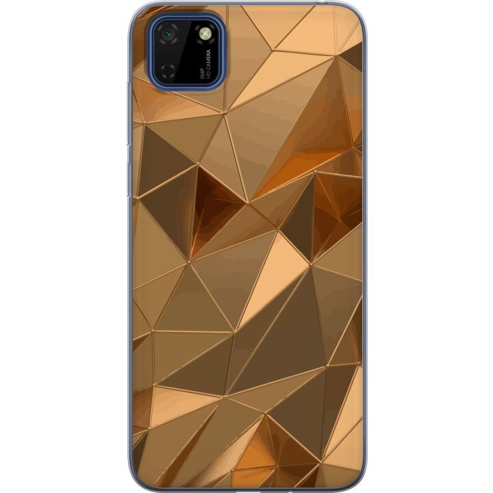 Mobiele hoes voor Huawei Y5p met 3D Goud ontwerp in de groep SMARTPHONE & TABLETS / Mobielbescherming / Huawei/Honor bij TP E-commerce Nordic AB (A53721)