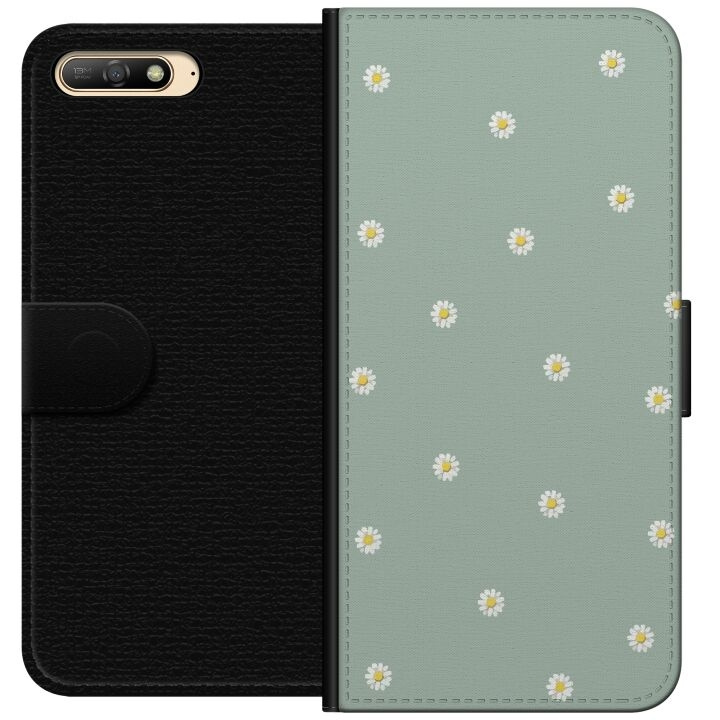 Portemonnee-hoesje voor Huawei Y6 (2018) met Priesterkragen ontwerp in de groep SMARTPHONE & TABLETS / Mobielbescherming / Huawei/Honor bij TP E-commerce Nordic AB (A53728)