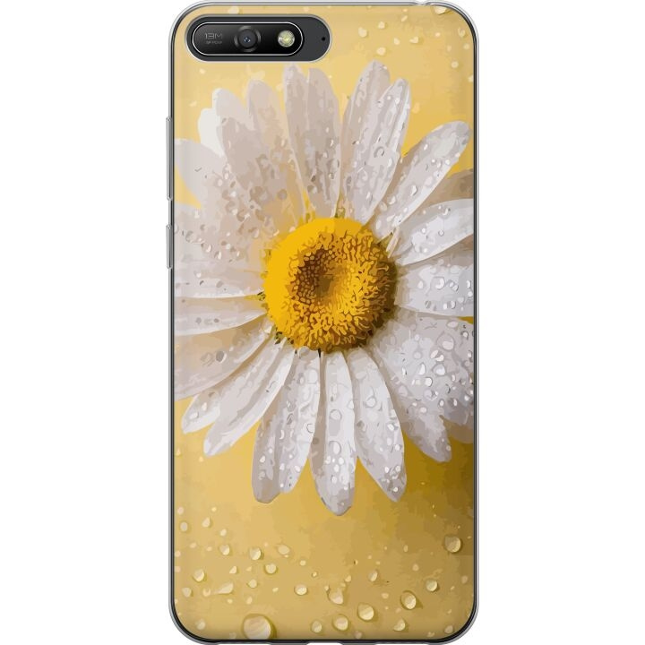 Mobiele hoes voor Huawei Y6 (2018) met Porseleinbloem ontwerp in de groep SMARTPHONE & TABLETS / Mobielbescherming / Huawei/Honor bij TP E-commerce Nordic AB (A53751)