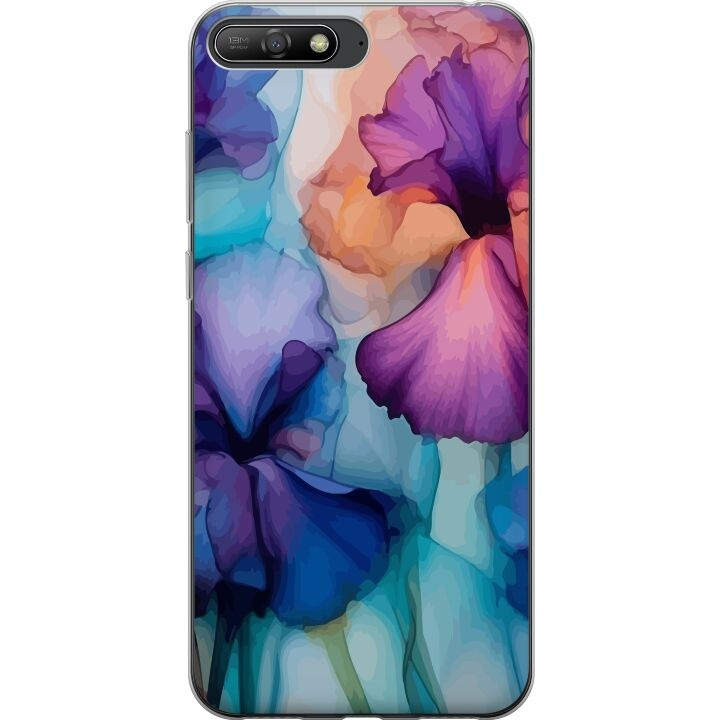 Mobiele hoes voor Huawei Y6 (2018) met Magische bloemen ontwerp in de groep SMARTPHONE & TABLETS / Mobielbescherming / Huawei/Honor bij TP E-commerce Nordic AB (A53754)