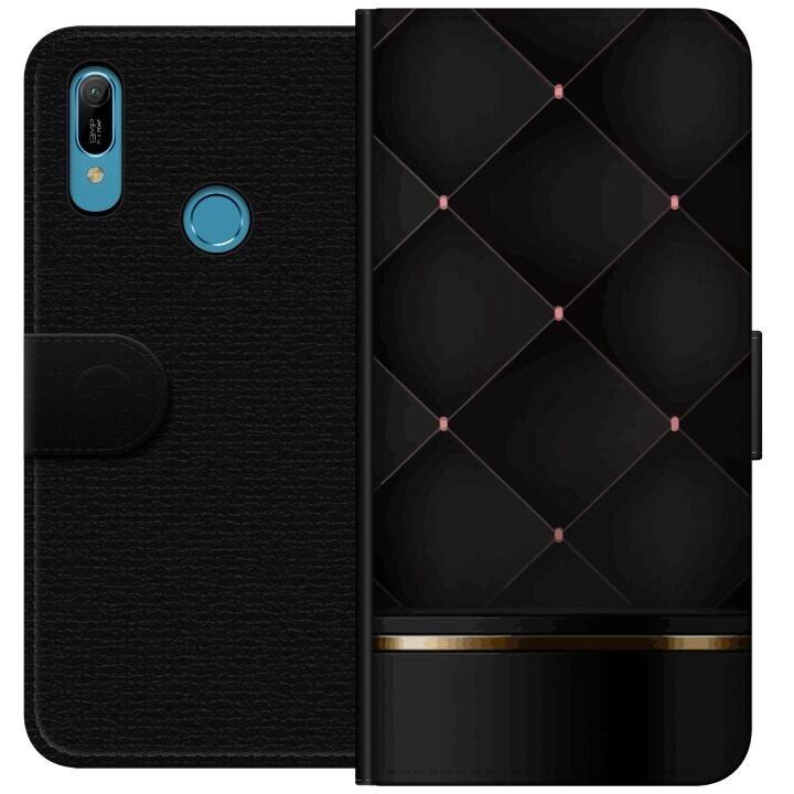 Portemonnee-hoesje voor Huawei Y6 (2019) met Luxe lijn ontwerp in de groep SMARTPHONE & TABLETS / Mobielbescherming / Huawei/Honor bij TP E-commerce Nordic AB (A53792)