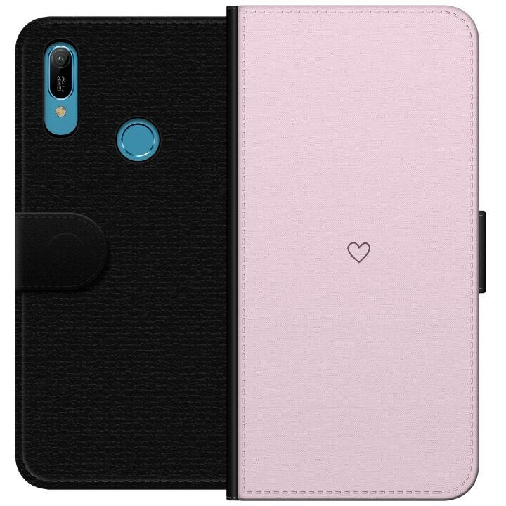 Portemonnee-hoesje voor Huawei Y6 (2019) met Hart ontwerp in de groep SMARTPHONE & TABLETS / Mobielbescherming / Huawei/Honor bij TP E-commerce Nordic AB (A53796)