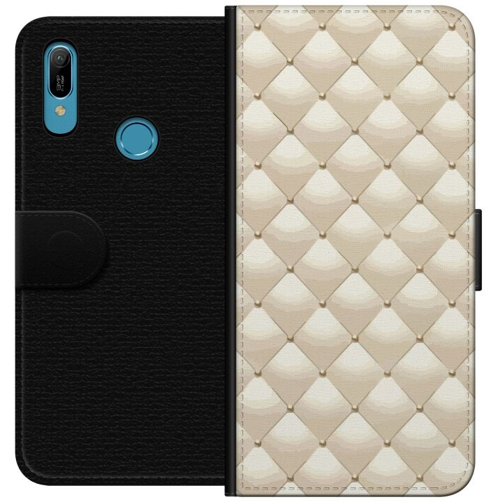 Portemonnee-hoesje voor Huawei Y6 (2019) met Goudglans ontwerp in de groep SMARTPHONE & TABLETS / Mobielbescherming / Huawei/Honor bij TP E-commerce Nordic AB (A53803)