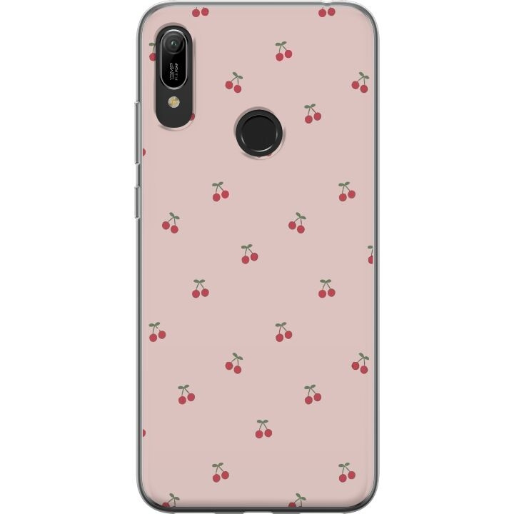 Mobiele hoes voor Huawei Y6 (2019) met Kersen ontwerp in de groep SMARTPHONE & TABLETS / Mobielbescherming / Huawei/Honor bij TP E-commerce Nordic AB (A53811)