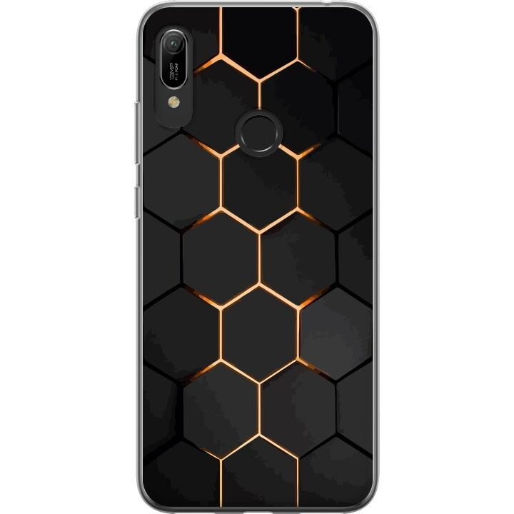 Mobiele hoes voor Huawei Y6 (2019) met Luxe Patroon ontwerp in de groep SMARTPHONE & TABLETS / Mobielbescherming / Huawei/Honor bij TP E-commerce Nordic AB (A53828)