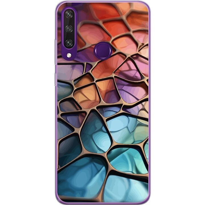 Mobiele hoes voor Huawei Y6p met Metallic patroon ontwerp in de groep SMARTPHONE & TABLETS / Mobielbescherming / Huawei/Honor bij TP E-commerce Nordic AB (A53840)