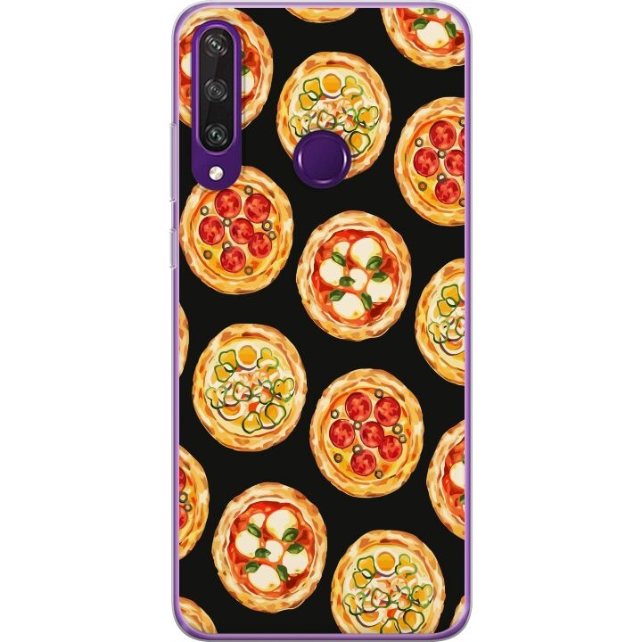 Mobiele hoes voor Huawei Y6p met Pizza ontwerp in de groep SMARTPHONE & TABLETS / Mobielbescherming / Huawei/Honor bij TP E-commerce Nordic AB (A53843)