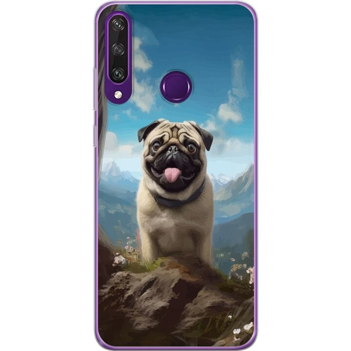 Mobiele hoes voor Huawei Y6p met Blije Hond ontwerp in de groep SMARTPHONE & TABLETS / Mobielbescherming / Huawei/Honor bij TP E-commerce Nordic AB (A53848)