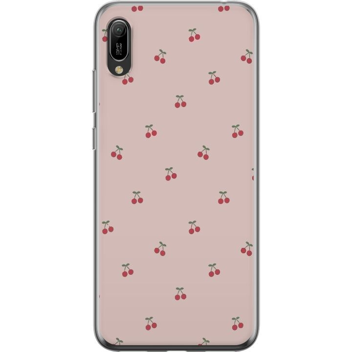 Mobiele hoes voor Huawei Y6 Pro (2019) met Kersen ontwerp in de groep SMARTPHONE & TABLETS / Mobielbescherming / Huawei/Honor bij TP E-commerce Nordic AB (A53863)