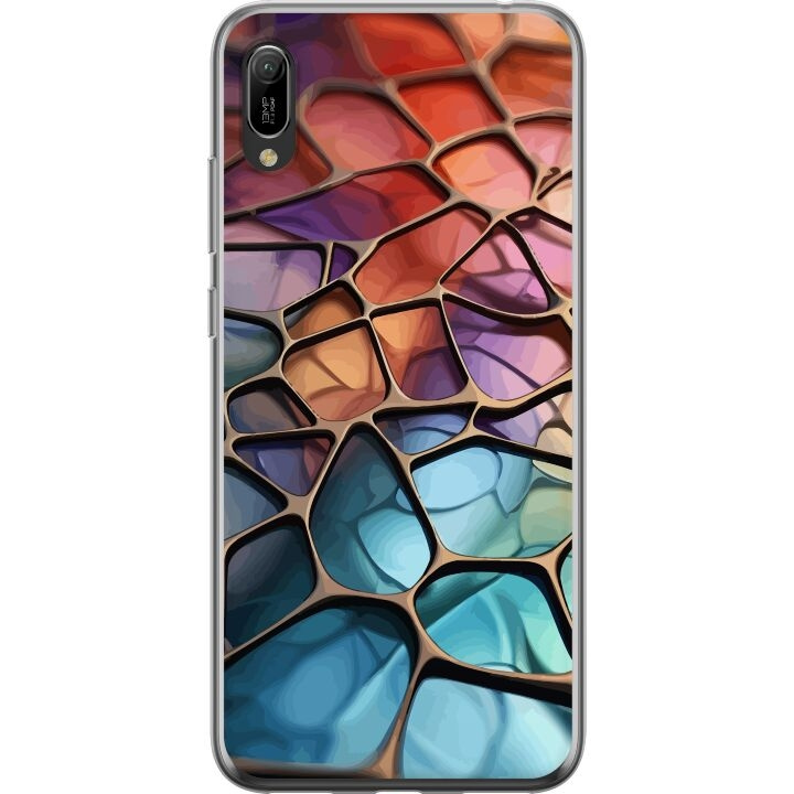 Mobiele hoes voor Huawei Y6 Pro (2019) met Metallic patroon ontwerp in de groep SMARTPHONE & TABLETS / Mobielbescherming / Huawei/Honor bij TP E-commerce Nordic AB (A53866)