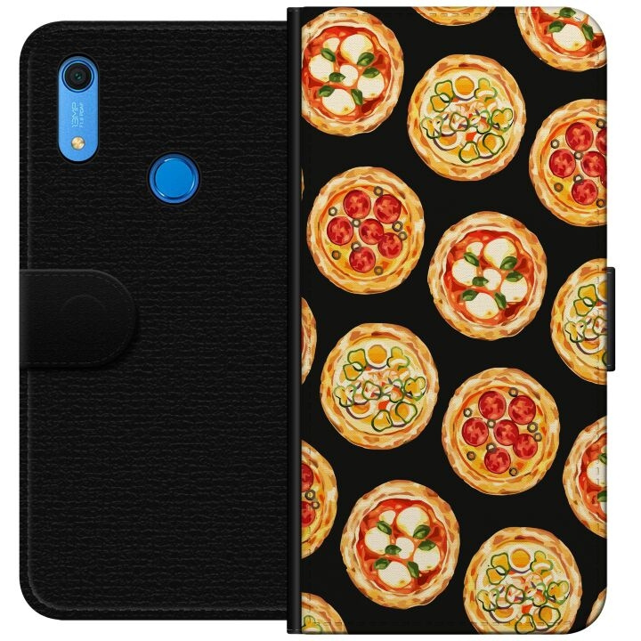 Portemonnee-hoesje voor Huawei Y6s (2019) met Pizza ontwerp in de groep SMARTPHONE & TABLETS / Mobielbescherming / Huawei/Honor bij TP E-commerce Nordic AB (A53895)