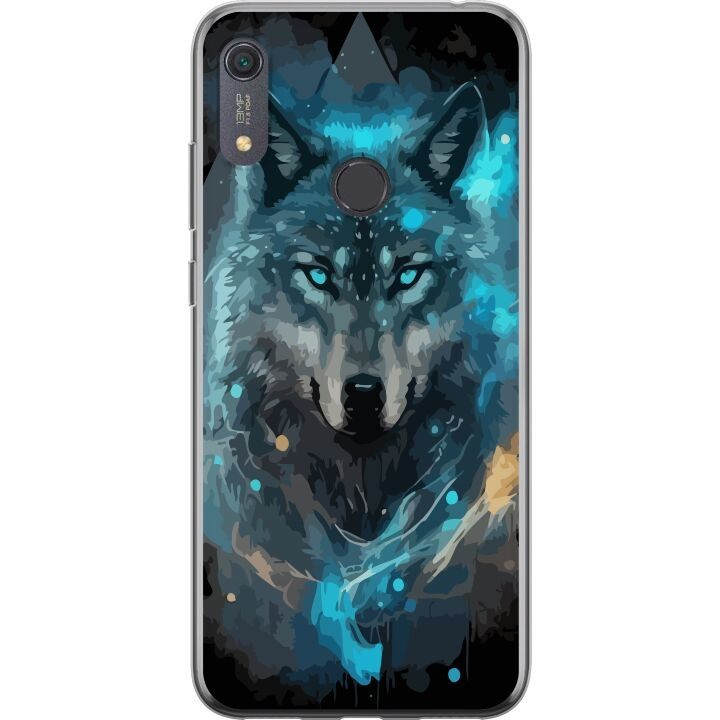 Mobiele hoes voor Huawei Y6s (2019) met Wolf ontwerp in de groep SMARTPHONE & TABLETS / Mobielbescherming / Huawei/Honor bij TP E-commerce Nordic AB (A53914)