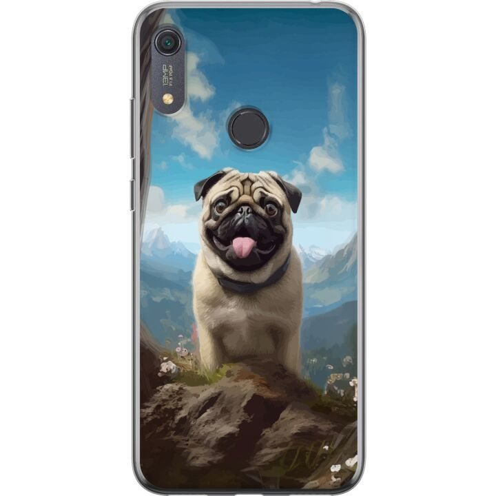 Mobiele hoes voor Huawei Y6s (2019) met Blije Hond ontwerp in de groep SMARTPHONE & TABLETS / Mobielbescherming / Huawei/Honor bij TP E-commerce Nordic AB (A53927)