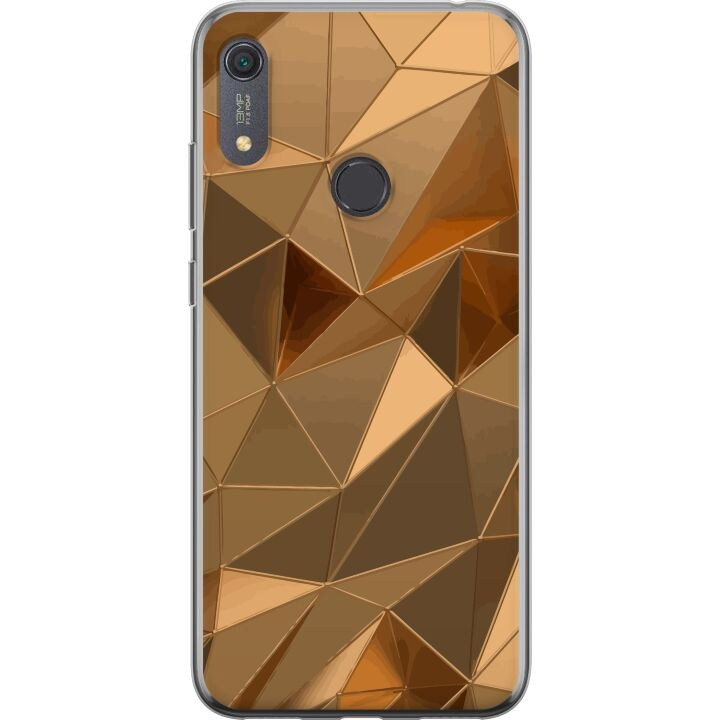 Mobiele hoes voor Huawei Y6s (2019) met 3D Goud ontwerp in de groep SMARTPHONE & TABLETS / Mobielbescherming / Huawei/Honor bij TP E-commerce Nordic AB (A53933)