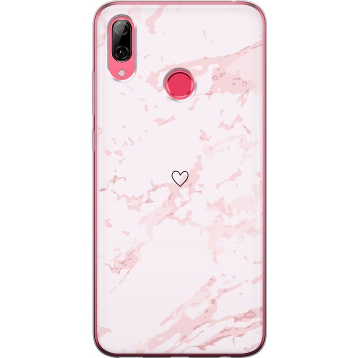 Mobiele hoes voor Huawei Y7 (2019) met Roze Hart ontwerp in de groep SMARTPHONE & TABLETS / Mobielbescherming / Huawei/Honor bij TP E-commerce Nordic AB (A53959)