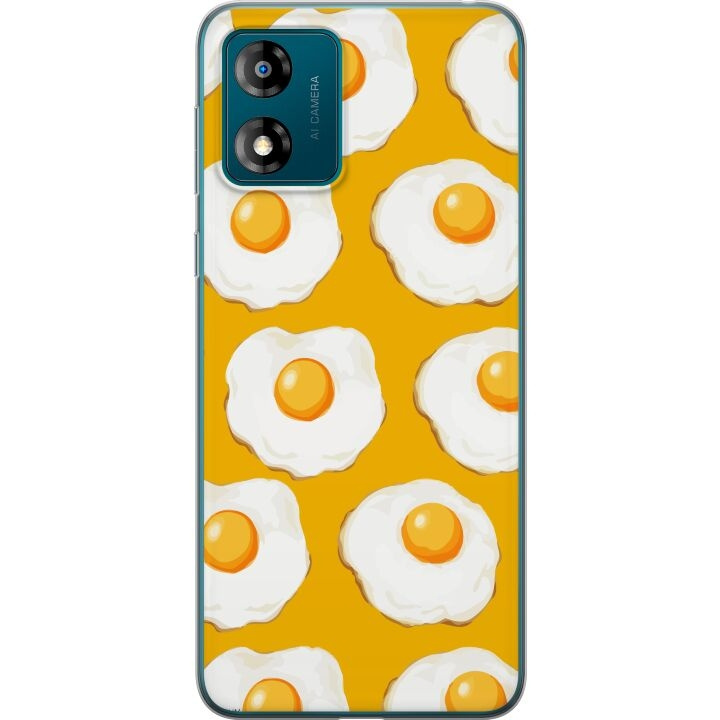 Mobiele hoes voor Motorola Moto E13 met Gebakken ei ontwerp in de groep SMARTPHONE & TABLETS / Mobielbescherming / Motorola bij TP E-commerce Nordic AB (A53992)