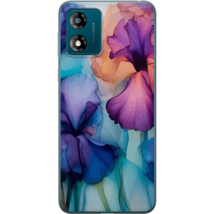 Mobiele hoes voor Motorola Moto E13 met Magische bloemen ontwerp in de groep SMARTPHONE & TABLETS / Mobielbescherming / Motorola bij TP E-commerce Nordic AB (A53993)