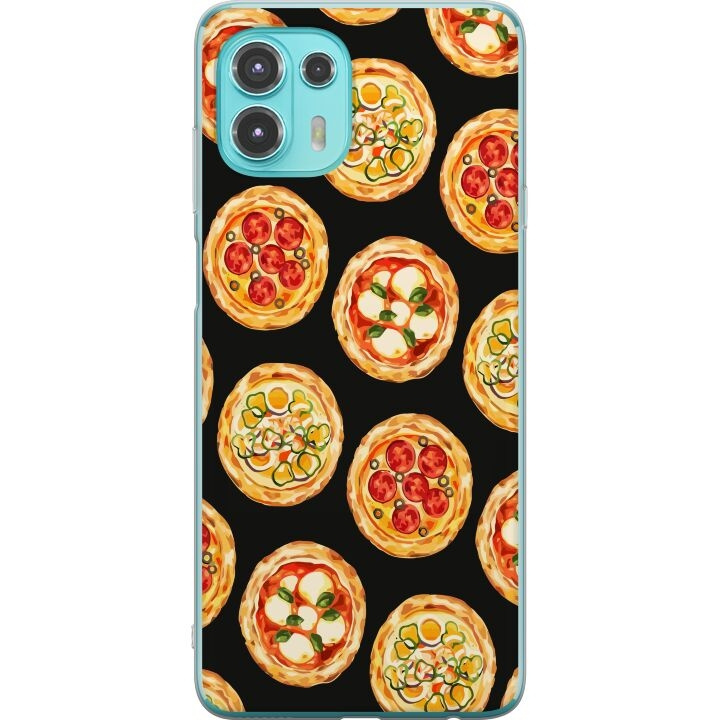 Mobiele hoes voor Motorola Edge 20 Lite met Pizza ontwerp in de groep SMARTPHONE & TABLETS / Mobielbescherming / Motorola bij TP E-commerce Nordic AB (A54030)