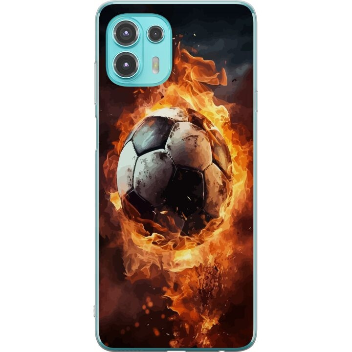 Mobiele hoes voor Motorola Edge 20 Lite met Voetbal ontwerp in de groep SMARTPHONE & TABLETS / Mobielbescherming / Motorola bij TP E-commerce Nordic AB (A54038)