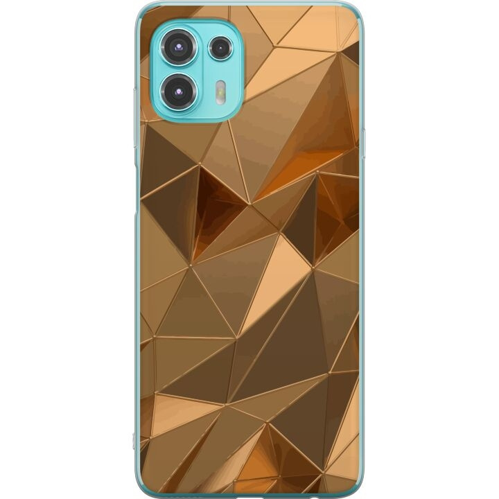 Mobiele hoes voor Motorola Edge 20 Lite met 3D Goud ontwerp in de groep SMARTPHONE & TABLETS / Mobielbescherming / Motorola bij TP E-commerce Nordic AB (A54041)