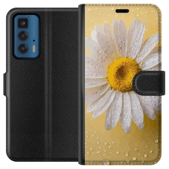 Portemonnee-hoesje voor Motorola Edge 20 Pro met Porseleinbloem ontwerp in de groep SMARTPHONE & TABLETS / Mobielbescherming / Motorola bij TP E-commerce Nordic AB (A54044)