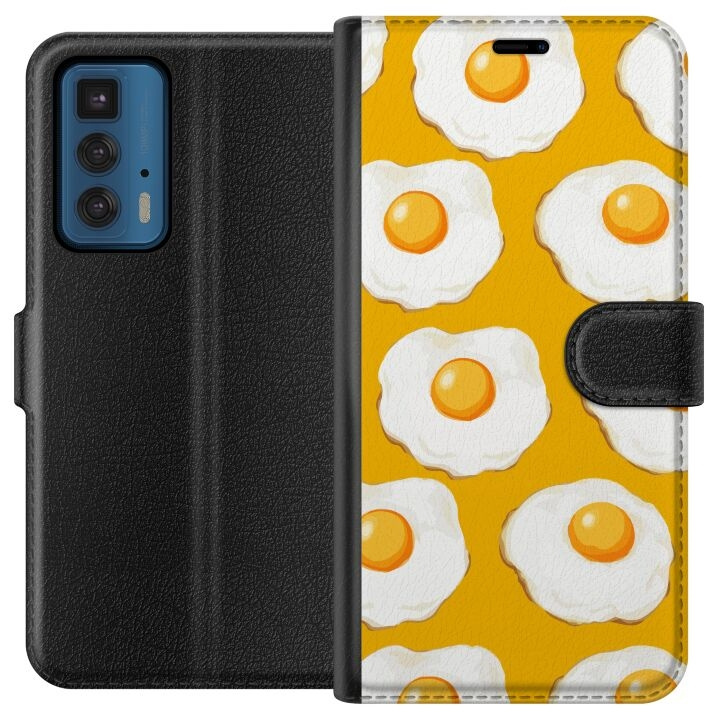 Portemonnee-hoesje voor Motorola Edge 20 Pro met Gebakken ei ontwerp in de groep SMARTPHONE & TABLETS / Mobielbescherming / Motorola bij TP E-commerce Nordic AB (A54046)