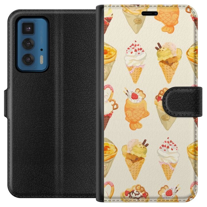 Portemonnee-hoesje voor Motorola Edge 20 Pro met Glasachtig ontwerp in de groep SMARTPHONE & TABLETS / Mobielbescherming / Motorola bij TP E-commerce Nordic AB (A54055)