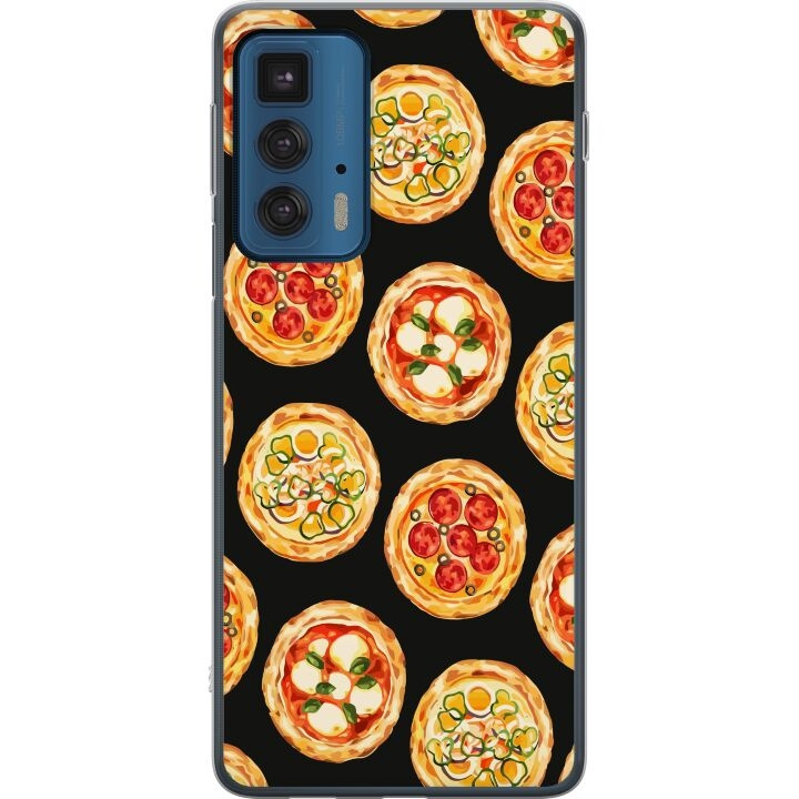 Mobiele hoes voor Motorola Edge 20 Pro met Pizza ontwerp in de groep SMARTPHONE & TABLETS / Mobielbescherming / Motorola bij TP E-commerce Nordic AB (A54084)