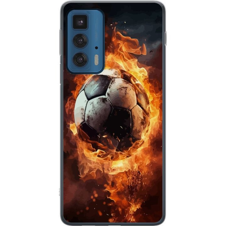 Mobiele hoes voor Motorola Edge 20 Pro met Voetbal ontwerp in de groep SMARTPHONE & TABLETS / Mobielbescherming / Motorola bij TP E-commerce Nordic AB (A54092)