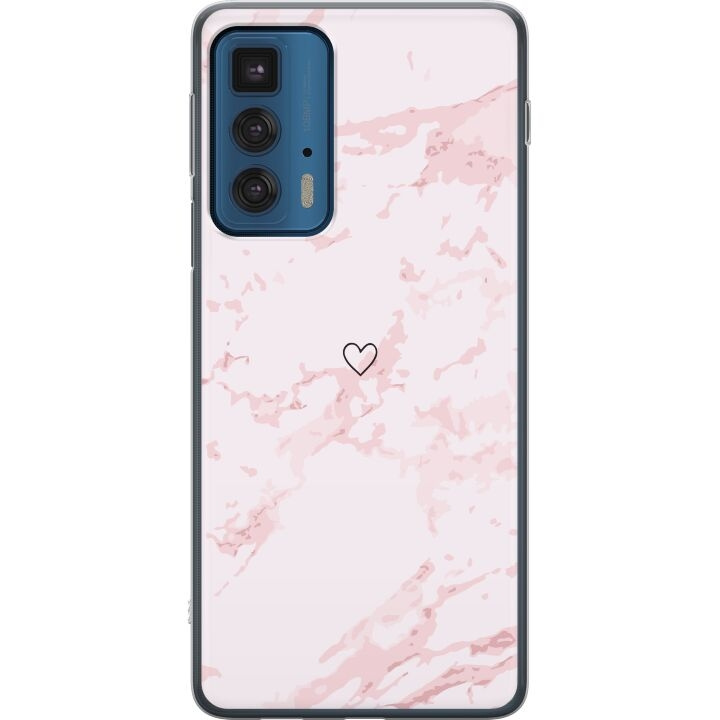 Mobiele hoes voor Motorola Edge 20 Pro met Roze Hart ontwerp in de groep SMARTPHONE & TABLETS / Mobielbescherming / Motorola bij TP E-commerce Nordic AB (A54094)