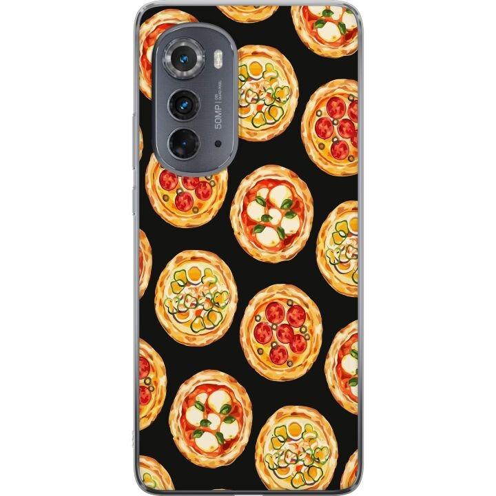 Mobiele hoes voor Motorola Edge (2022) met Pizza ontwerp in de groep SMARTPHONE & TABLETS / Mobielbescherming / Motorola bij TP E-commerce Nordic AB (A54111)