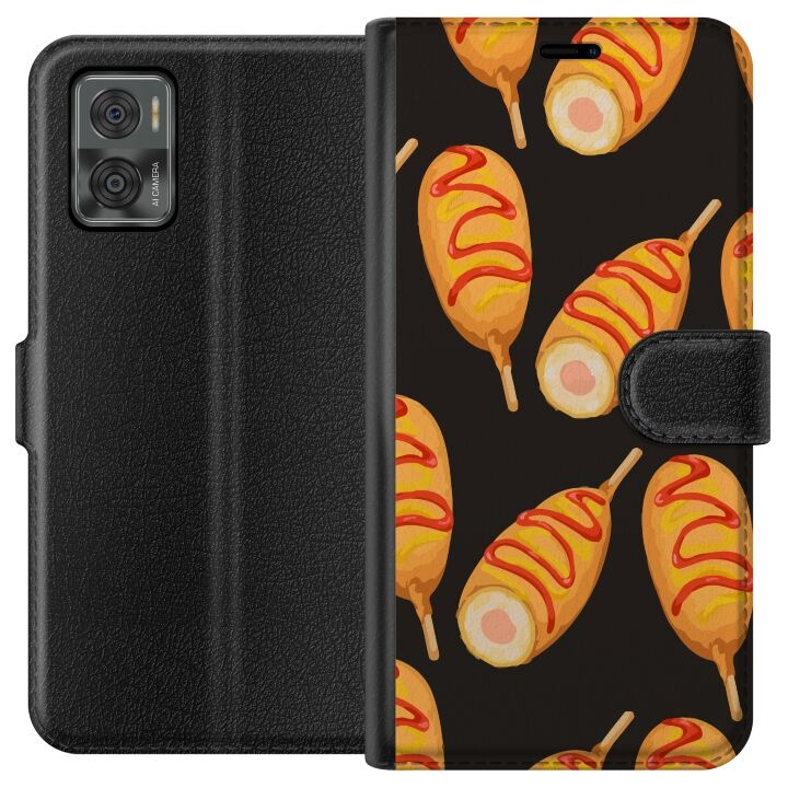 Portemonnee-hoesje voor Motorola Moto E22i met Kippenpoot ontwerp in de groep SMARTPHONE & TABLETS / Mobielbescherming / Motorola bij TP E-commerce Nordic AB (A54134)