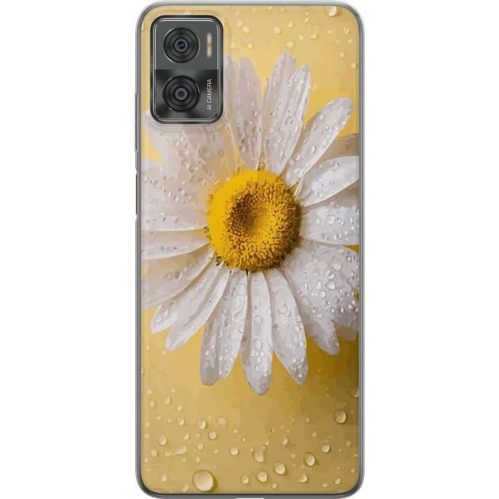 Mobiele hoes voor Motorola Moto E22i met Porseleinbloem ontwerp in de groep SMARTPHONE & TABLETS / Mobielbescherming / Motorola bij TP E-commerce Nordic AB (A54152)