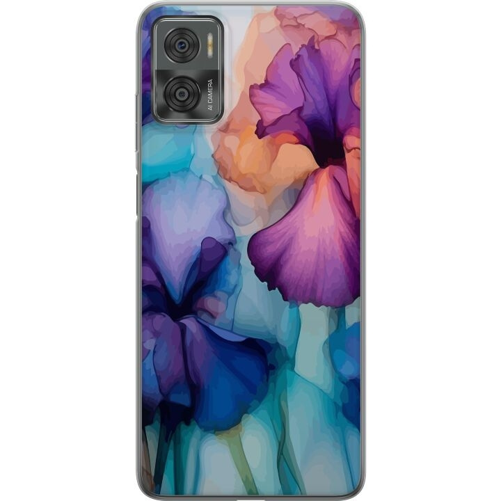 Mobiele hoes voor Motorola Moto E22i met Magische bloemen ontwerp in de groep SMARTPHONE & TABLETS / Mobielbescherming / Motorola bij TP E-commerce Nordic AB (A54155)