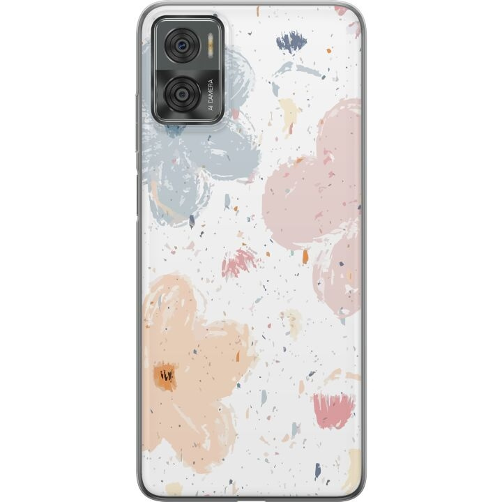 Mobiele hoes voor Motorola Moto E22i met Bloemen ontwerp in de groep SMARTPHONE & TABLETS / Mobielbescherming / Motorola bij TP E-commerce Nordic AB (A54164)