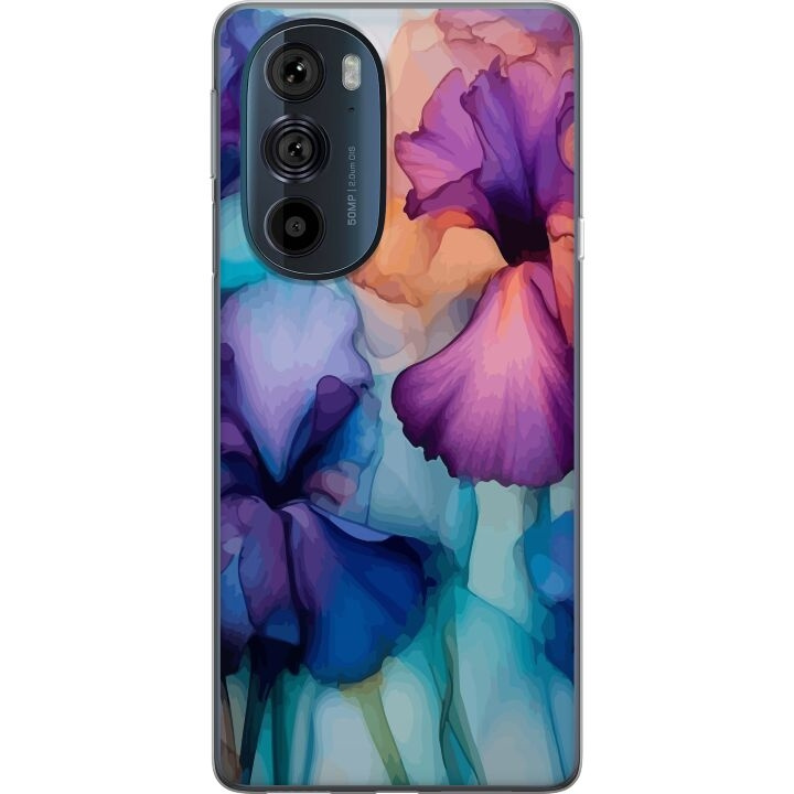 Mobiele hoes voor Motorola Edge 30 Pro met Magische bloemen ontwerp in de groep SMARTPHONE & TABLETS / Mobielbescherming / Motorola bij TP E-commerce Nordic AB (A54182)