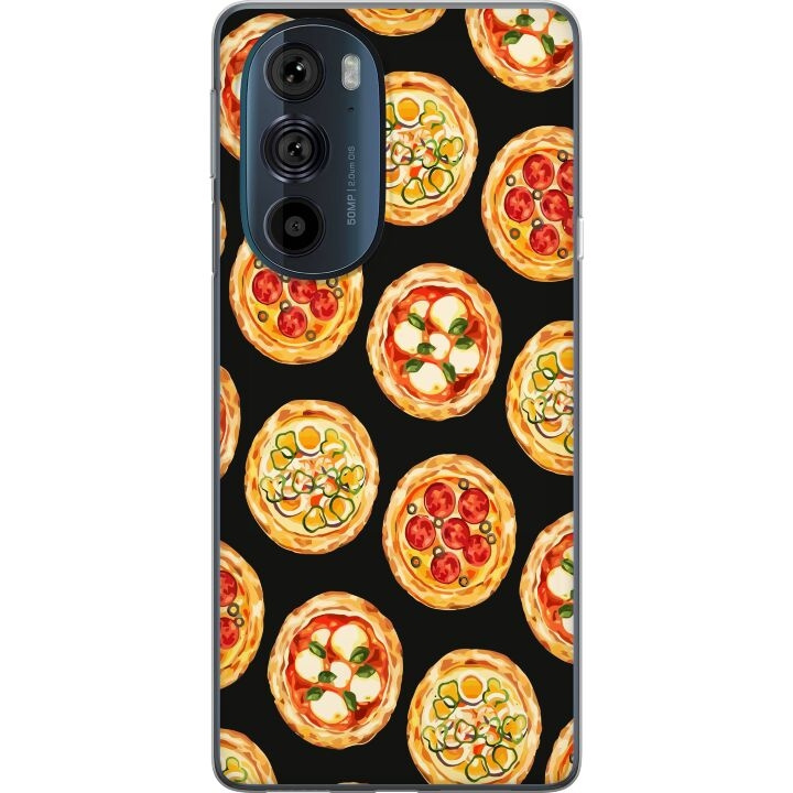 Mobiele hoes voor Motorola Edge 30 Pro met Pizza ontwerp in de groep SMARTPHONE & TABLETS / Mobielbescherming / Motorola bij TP E-commerce Nordic AB (A54192)