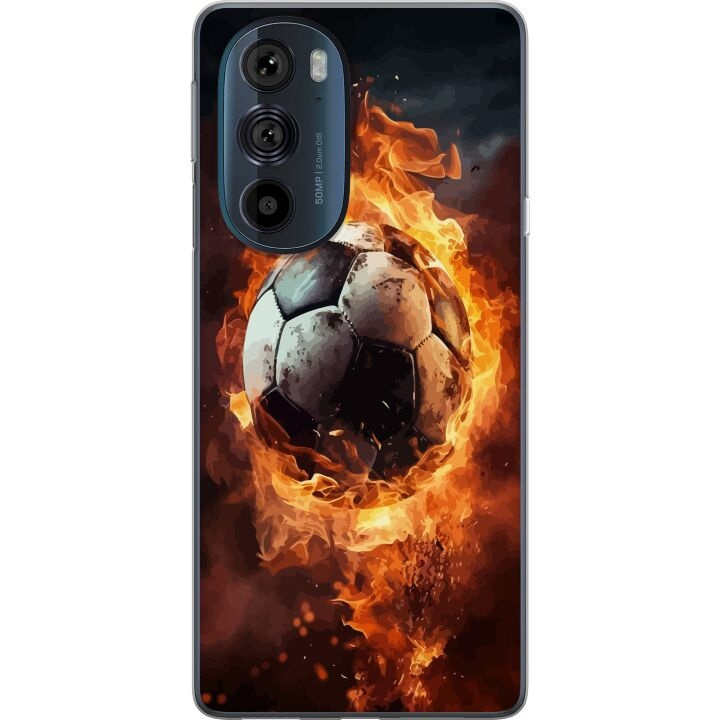 Mobiele hoes voor Motorola Edge 30 Pro met Voetbal ontwerp in de groep SMARTPHONE & TABLETS / Mobielbescherming / Motorola bij TP E-commerce Nordic AB (A54200)