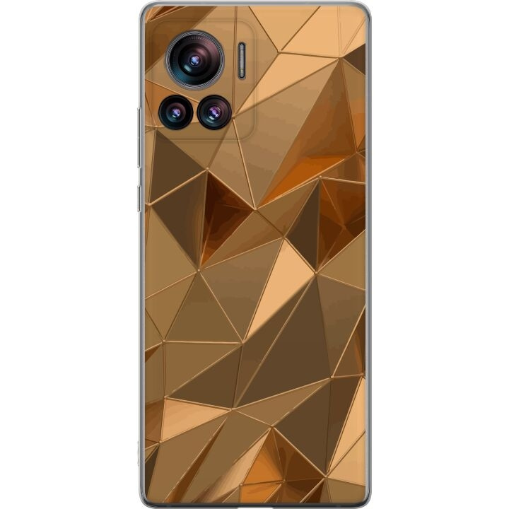 Mobiele hoes voor Motorola Edge 30 Ultra met 3D Goud ontwerp in de groep SMARTPHONE & TABLETS / Mobielbescherming / Motorola bij TP E-commerce Nordic AB (A54230)