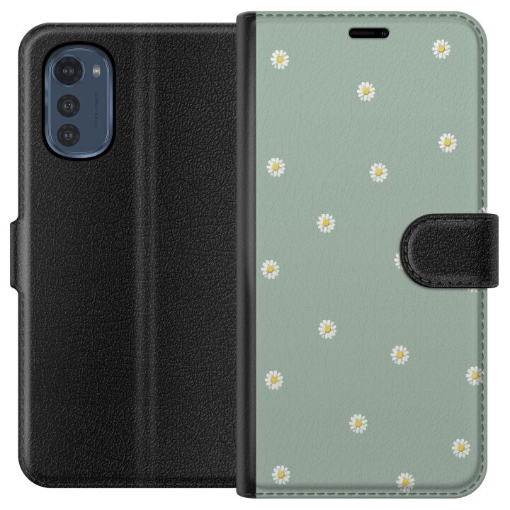 Portemonnee-hoesje voor Motorola Moto E32s met Priesterkragen ontwerp in de groep SMARTPHONE & TABLETS / Mobielbescherming / Motorola bij TP E-commerce Nordic AB (A54237)