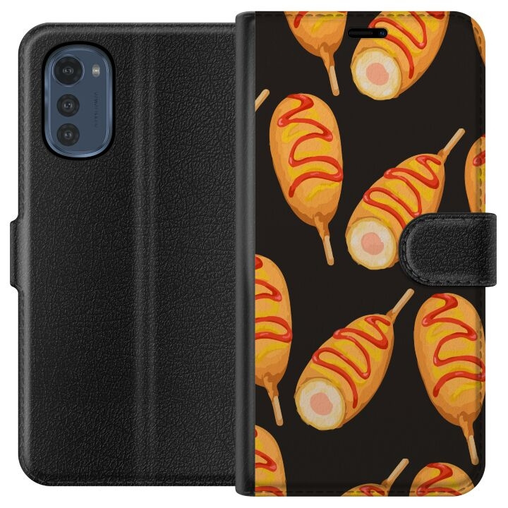 Portemonnee-hoesje voor Motorola Moto E32s met Kippenpoot ontwerp in de groep SMARTPHONE & TABLETS / Mobielbescherming / Motorola bij TP E-commerce Nordic AB (A54242)