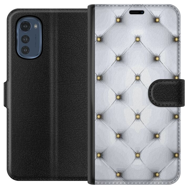 Portemonnee-hoesje voor Motorola Moto E32s met Luxe ontwerp in de groep SMARTPHONE & TABLETS / Mobielbescherming / Motorola bij TP E-commerce Nordic AB (A54247)