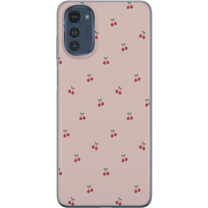 Mobiele hoes voor Motorola Moto E32s met Kersen ontwerp in de groep SMARTPHONE & TABLETS / Mobielbescherming / Motorola bij TP E-commerce Nordic AB (A54267)