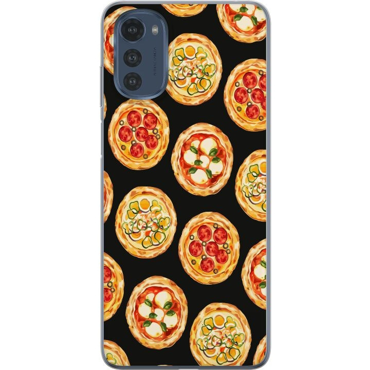 Mobiele hoes voor Motorola Moto E32s met Pizza ontwerp in de groep SMARTPHONE & TABLETS / Mobielbescherming / Motorola bij TP E-commerce Nordic AB (A54273)