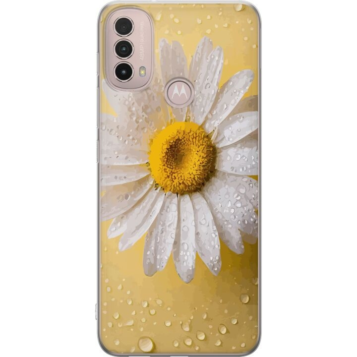 Mobiele hoes voor Motorola Moto E40 met Porseleinbloem ontwerp in de groep SMARTPHONE & TABLETS / Mobielbescherming / Motorola bij TP E-commerce Nordic AB (A54287)