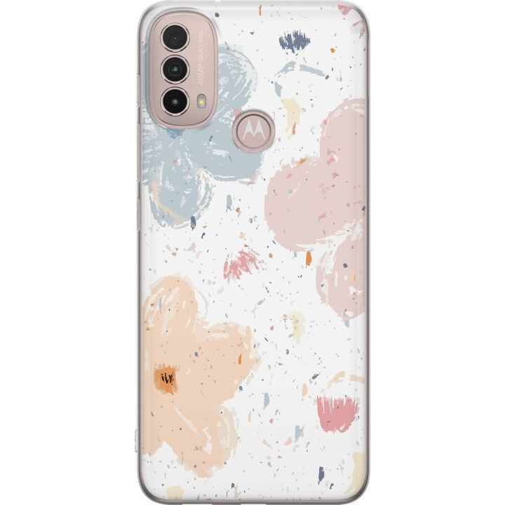 Mobiele hoes voor Motorola Moto E40 met Bloemen ontwerp in de groep SMARTPHONE & TABLETS / Mobielbescherming / Motorola bij TP E-commerce Nordic AB (A54299)